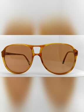Oleg Cassini Amber Tortoise Aviator. Vintage. 1970s